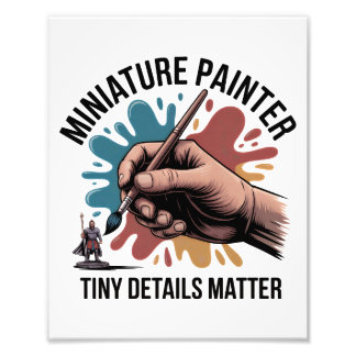 Foto Miniature Painter Tiny Details Tabletop Hobby