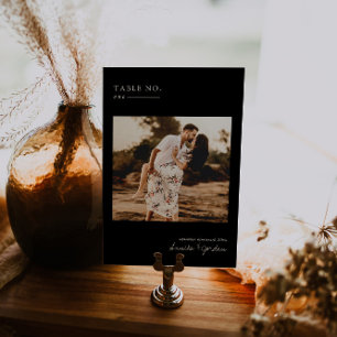 Foto mínima moderna Cartão de Número de Tabela