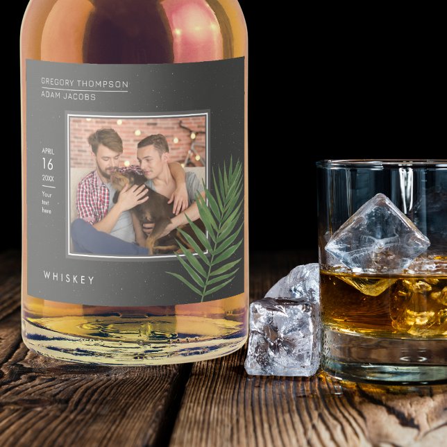 Foto Mínima Personalizada de Palma Tropical Negra (Criador carregado)