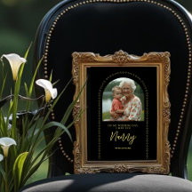 Minimalist Elegant Wedding Photo Tribute Memorial