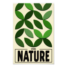 Foto Minimalist Nature Poster – Spring Botanic wall art