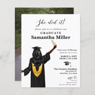 Foto Minimalista Do Orçamento Que Ela Fez Graduaçã