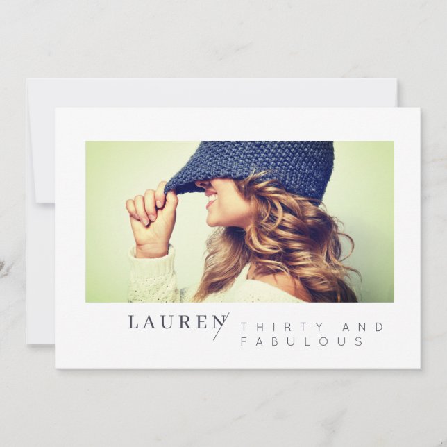 Foto minimalista moderna Trinta e Fabuloso Anivers (Frente)