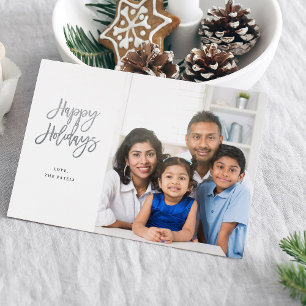 Foto minimalista w Silver Sparkle Felizes Feriados