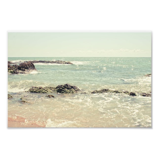 Foto Mint Green Ocean Pastel Beach Photoshop (Frente)
