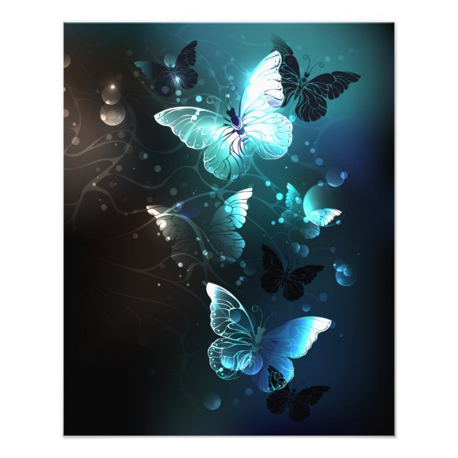 Foto Mint Night Butterflies (Frente)