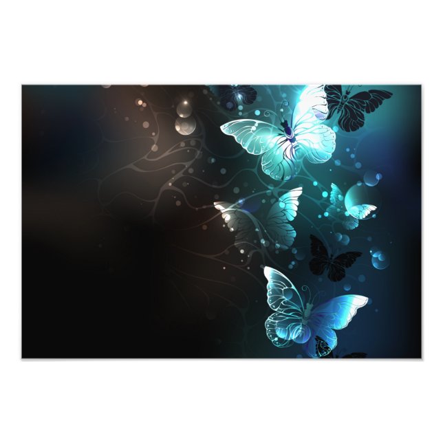Foto Mint Night Butterflies (Frente)