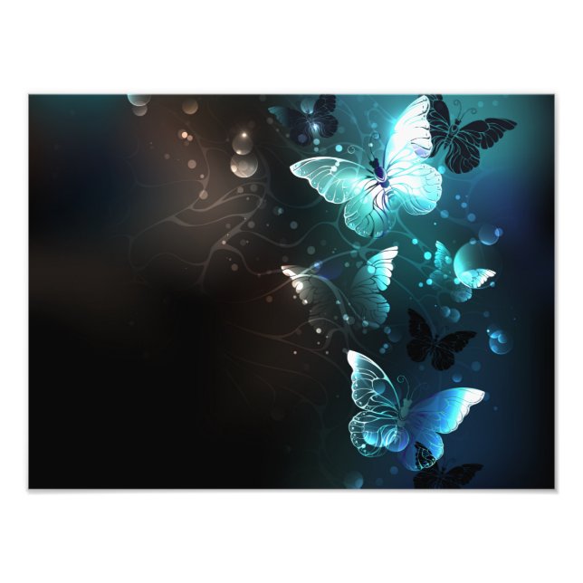 Foto Mint Night Butterflies (Frente)