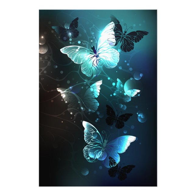 Foto Mint Night Butterflies (Frente)