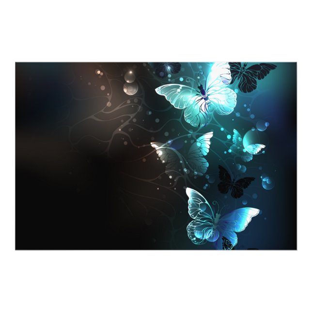 Foto Mint Night Butterflies (Frente)