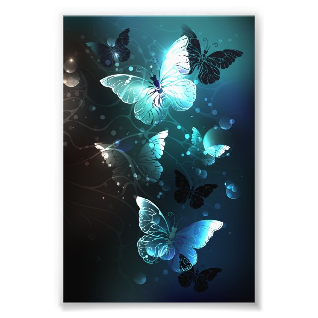Foto Mint Night Butterflies (Frente)