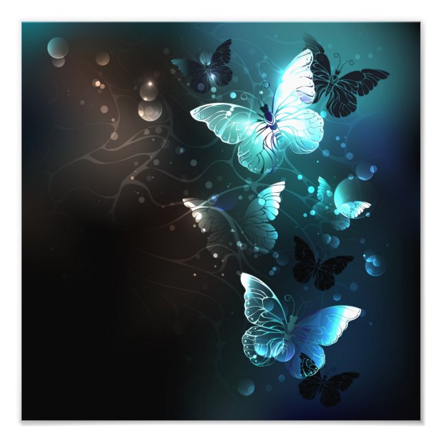 Foto Mint Night Butterflies (Frente)
