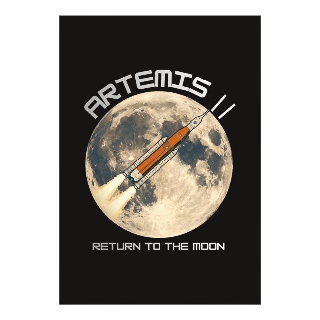 Foto Missão Artemis à lua (Frente)