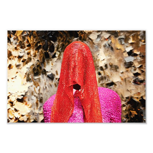 Foto Mistério velado: Uma Brincadeira de Cor e Textura (Frente)