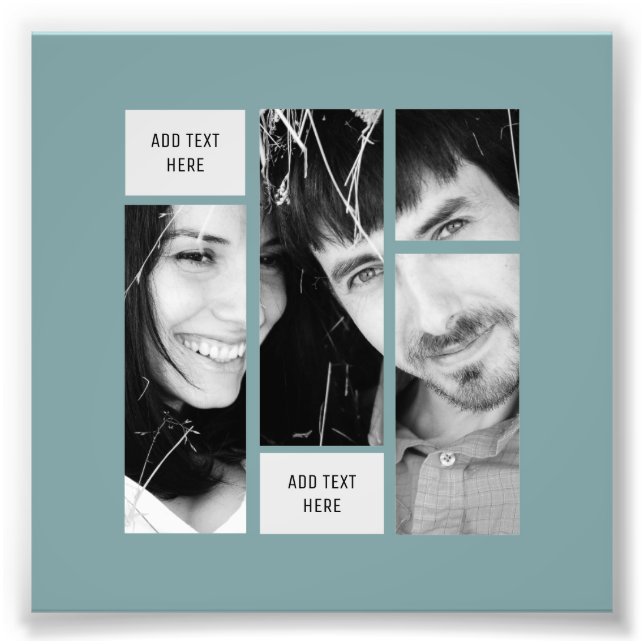 Foto Modelo de Texto Fotográfico Sage - Transferir Para (Frente)