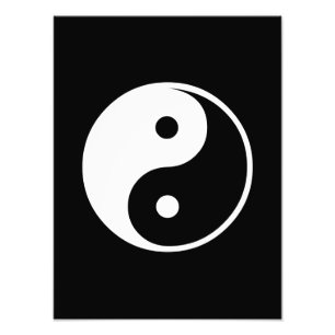 Foto Modelo preto e branco da ilustração de Yin Yang