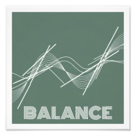 Foto Modern Abstract Poster – Minimal Green Wall Art