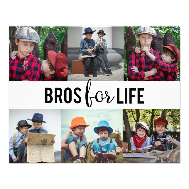 Foto Modern Bros for Life Brothers Photo Collage Custom (Frente)