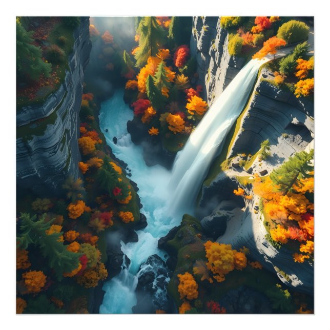 Foto Modern Navy & Gold Abstract Mountain Peak – Luxury (Frente)