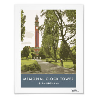 Foto Modern Retro Birmingham Poster