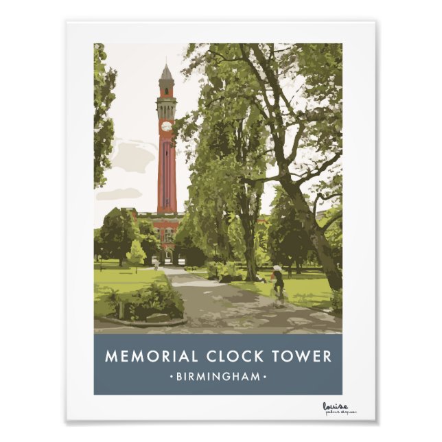 Foto Modern Retro Birmingham Poster (Frente)
