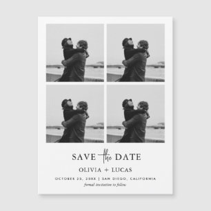 Foto Moderna Colagem Magnética Casamento Salve A D