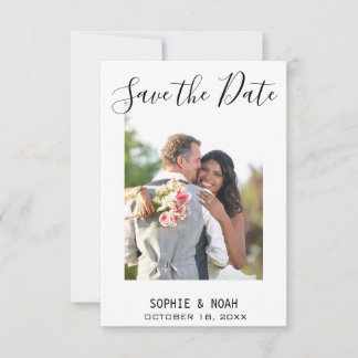 Foto moderna de script simples Salve a data