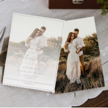 Foto Moderna e Convite de Escapa de Casamento