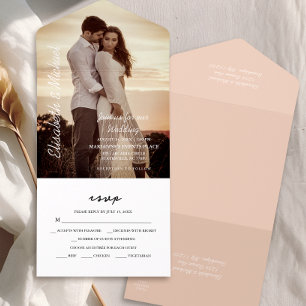Foto Moderna e Elegante Casamento de Peach
