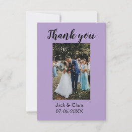 Foto moderna elegante simples agradecimento de cas