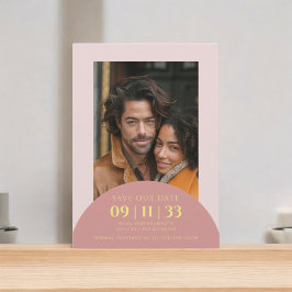 Foto moderna guardar o cartão de data de casamento