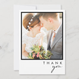 Foto Moderna Minimalista Em Um Cartões de agradeci