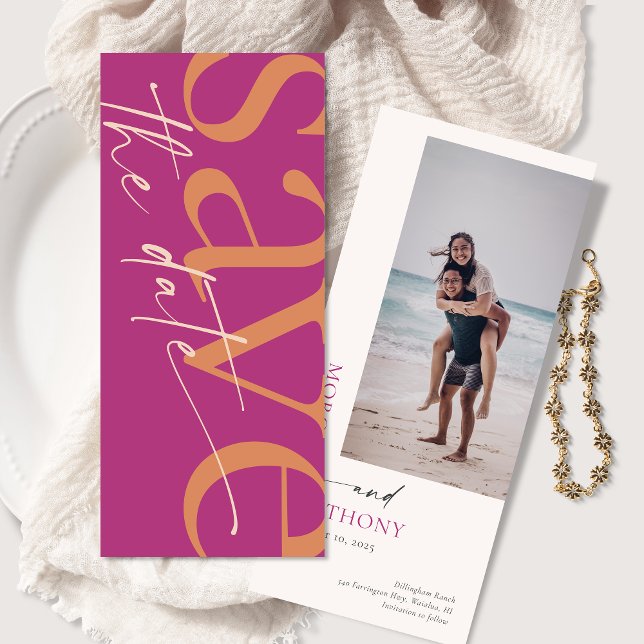 Foto moderna minimalista Magenta Laranja (Criador carregado)