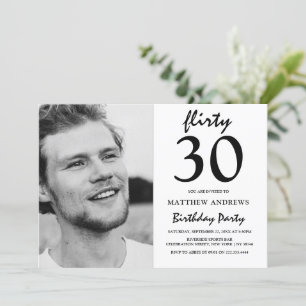 Foto Moderna   Qualquer Idade   Convite de Anivers