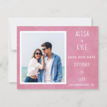 Foto moderna rosa Salvar a Data