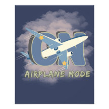 Modo Avião ATIVADO – Arte de Parede de Viagem