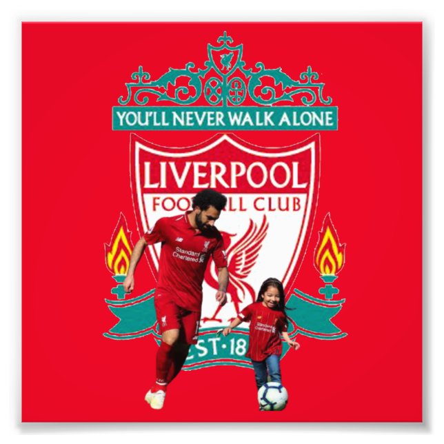 Foto Mohamed Salah e Liverpool. (Frente)