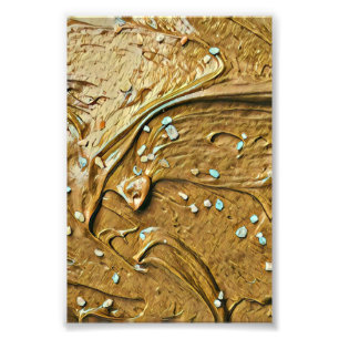 Foto Molas de sorvete de chocolate derretidas