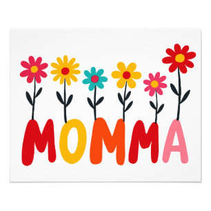 Foto MOMMA Bloom - Whimsical Floral Drawn Art