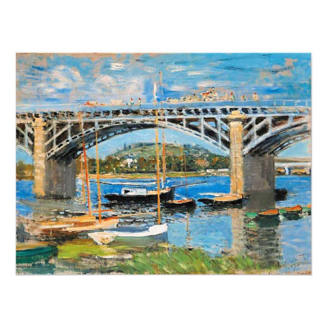 Foto Monet - A Ponte sobre o Sena, (Frente)