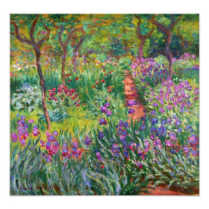 Foto Monet Iris Garden no Giverny Photo Impressão