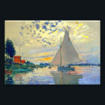 Foto Monet Sailboat no Le Petit-Gennevilliers<br><div class="desc">Foto Impressão com a pintura a óleo de Claude Monet,  a vela do Le Petit-Gennevilliers (1874). Um veleiro sereno veleja as águas de Paris,  França. Perfeito para amantes do impressionismo e colecionadores de arte franceses!</div>