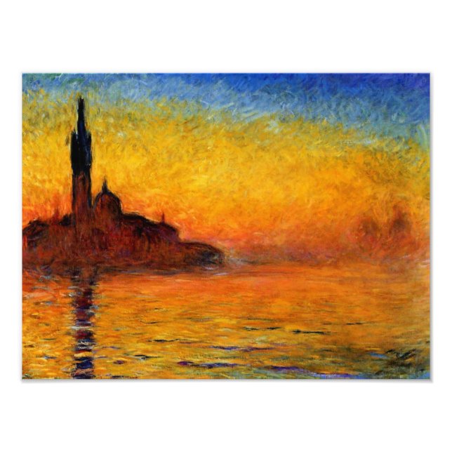 Foto Monet - Veneza selvagem, arte famosa, (Frente)