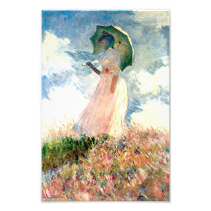 Foto Monet Woman com Parasol à esquerda
