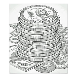 Foto Money Money Money Coloring Poster