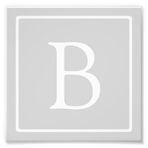 Foto Monograma de Cinzas leves simples