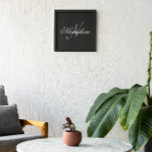 Foto Monograma Personalizado Único de Nomes Preto e Bra<br><div class="desc">Design de Monograma Personalizado de Nome Preto e Branco Único para qualquer pessoa.</div>