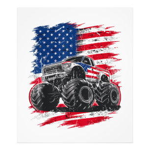 Foto Monster Truck EUA Flag American