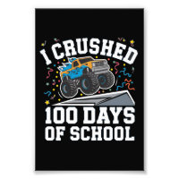 Monstro de Caminhão de 100 Dias de Escola 100º Dia