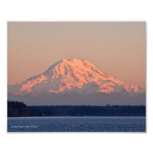 Foto Montagem Rainier Sunset 8X10